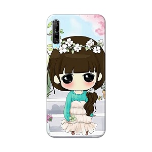 PRINTFIDAA Cartoon Girl with Big Eyes Printed