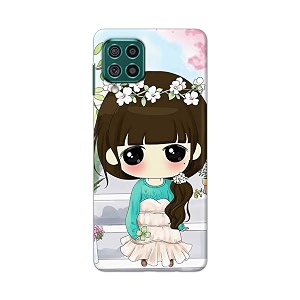 PRINTFIDAA Cartoon Girl with Big Eyes Printed