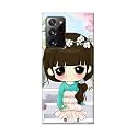 PRINTFIDAA Cartoon Girl with Big Eyes Printed