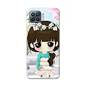 PRINTFIDAA Cartoon Girl with Big Eyes Printed