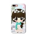 PRINTFIDAA Cartoon Girl with Big Eyes Printed