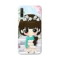 PRINTFIDAA Cartoon Girl with Big Eyes Printed