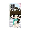 PRINTFIDAA Cartoon Girl with Big Eyes Printed