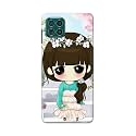 PRINTFIDAA Cartoon Girl with Big Eyes Printed
