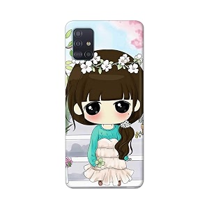 PRINTFIDAA Cartoon Girl Printed Designer Hard Back