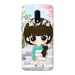 PRINTFIDAA Cartoon Girl Printed Designer Hard Back
