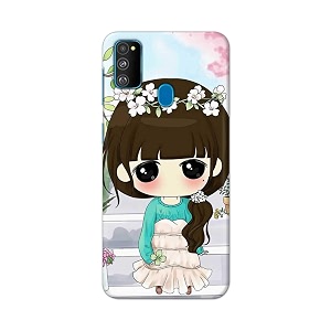 PRINTFIDAA Cartoon Girl Printed Designer Hard Back