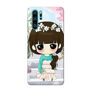 PRINTFIDAA Cartoon Girl Printed Designer Hard Back