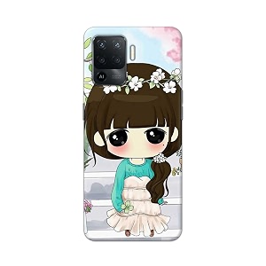 PRINTFIDAA Cartoon Girl Printed Designer Hard Back