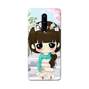 PRINTFIDAA Cartoon Girl Printed Designer Hard Back