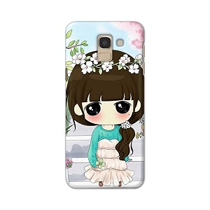 PRINTFIDAA Cartoon Girl Printed Designer Hard Back