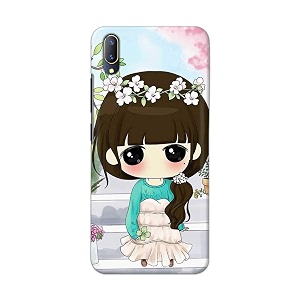 PRINTFIDAA Cartoon Girl Printed Designer Hard Back