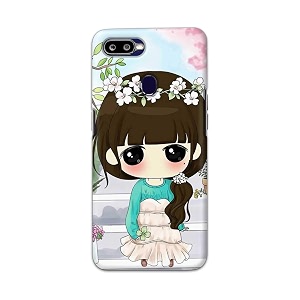 PRINTFIDAA Cartoon Girl Printed Designer Hard Back