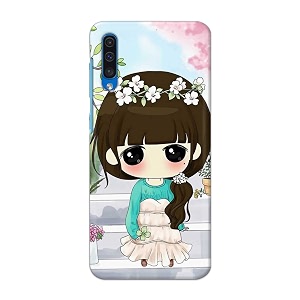 PRINTFIDAA Cartoon Girl Printed Designer Hard Back
