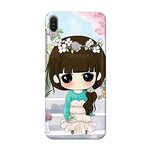 PRINTFIDAA Cartoon Girl Printed Designer Hard Back