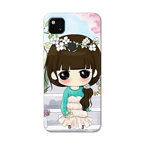 PRINTFIDAA Cartoon Girl Printed Designer Hard Back