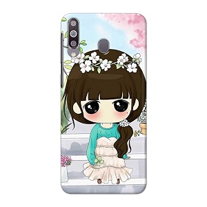 PRINTFIDAA Cartoon Girl Printed Designer Hard Back