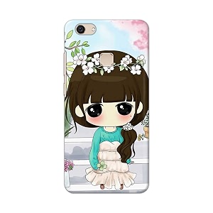 PRINTFIDAA Cartoon Girl Printed Designer Hard Back