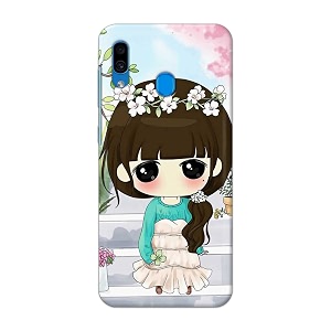 PRINTFIDAA Cartoon Girl Printed Designer Hard Back