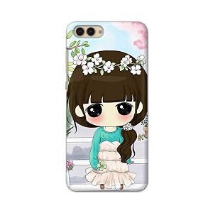 PRINTFIDAA Cartoon Girl Printed Designer Hard Back
