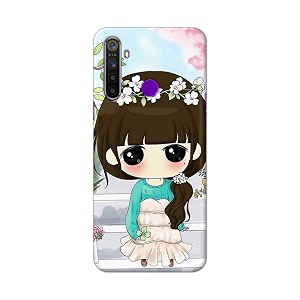 PRINTFIDAA Cartoon Girl Printed Designer Hard Back