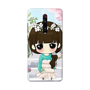 PRINTFIDAA Cartoon Girl Printed Designer Hard Back