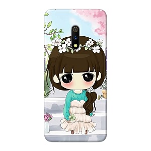 PRINTFIDAA Cartoon Girl Printed Designer Hard Back