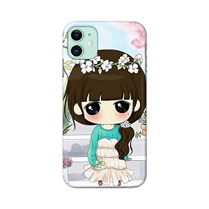 PRINTFIDAA Cartoon Girl Printed Designer Hard Back