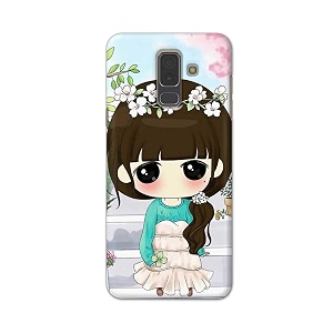 PRINTFIDAA Cartoon Girl Printed Designer Hard Back
