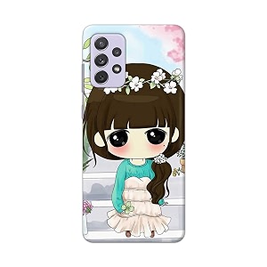 PRINTFIDAA Cartoon Girl Printed Designer Hard Back