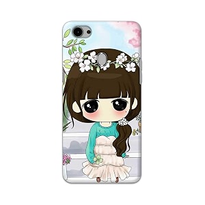 PRINTFIDAA Cartoon Girl Printed Designer Hard Back