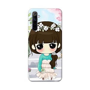 PRINTFIDAA Cartoon Girl Printed Designer Hard Back