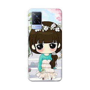 PRINTFIDAA Cartoon Girl Printed Designer Hard Back
