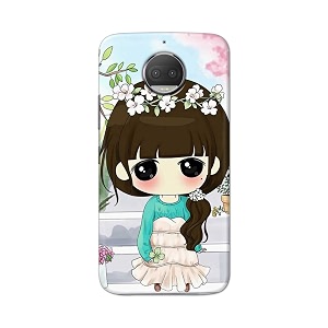 PRINTFIDAA Cartoon Girl Printed Designer Hard Back