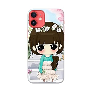 PRINTFIDAA Cartoon Girl Printed Designer Hard Back
