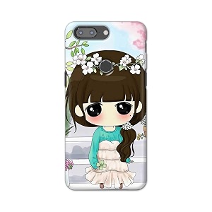 PRINTFIDAA Cartoon Girl Printed Designer Hard Back