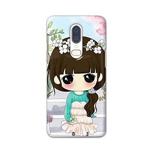 PRINTFIDAA Cartoon Girl Printed Designer Hard Back