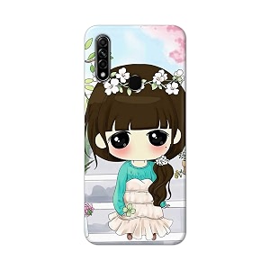 PRINTFIDAA Cartoon Girl Printed Designer Hard Back