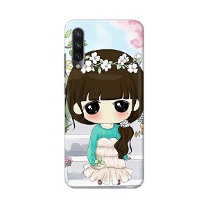 PRINTFIDAA Cartoon Girl Printed Designer Hard Back