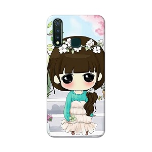 PRINTFIDAA Cartoon Girl Printed Designer Hard Back