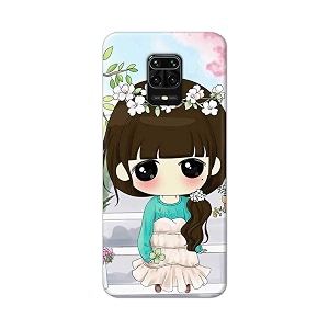 PRINTFIDAA Cartoon Girl Printed Designer Hard Back
