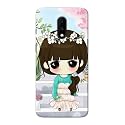 PRINTFIDAA Cartoon Girl Printed Designer Hard Back