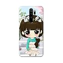 PRINTFIDAA Cartoon Girl Printed Designer Hard Back