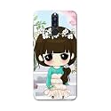 PRINTFIDAA Cartoon Girl Printed Designer Hard Back