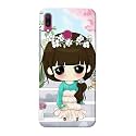 PRINTFIDAA Cartoon Girl Printed Designer Hard Back