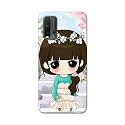 PRINTFIDAA Cartoon Girl Printed Designer Hard Back