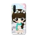 PRINTFIDAA Cartoon Girl Printed Designer Hard Back