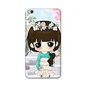PRINTFIDAA Cartoon Girl Printed Designer Hard Back