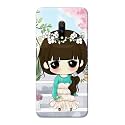 PRINTFIDAA Cartoon Girl Printed Designer Hard Back