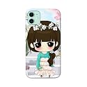 PRINTFIDAA Cartoon Girl Printed Designer Hard Back